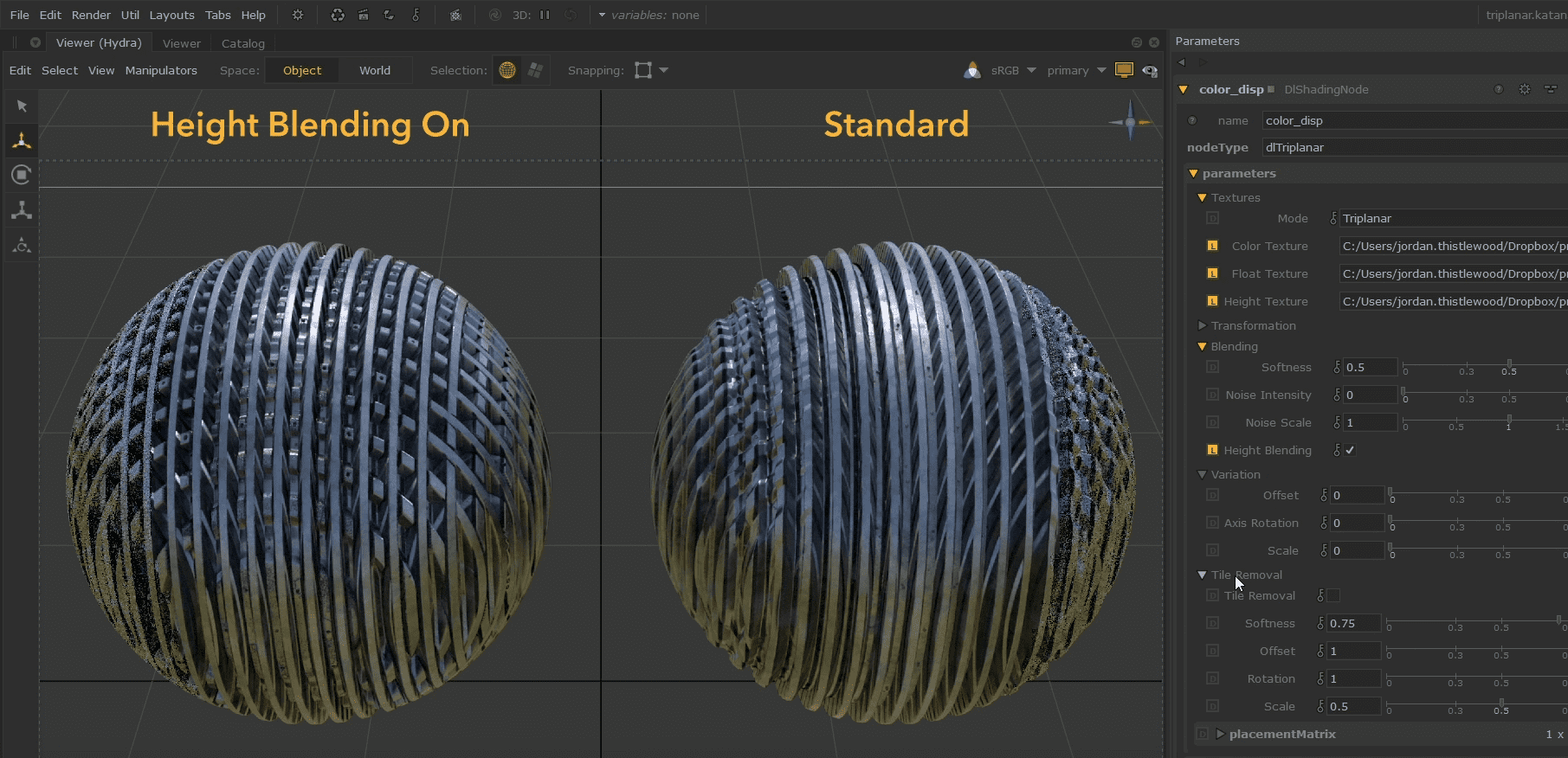 triplanar node