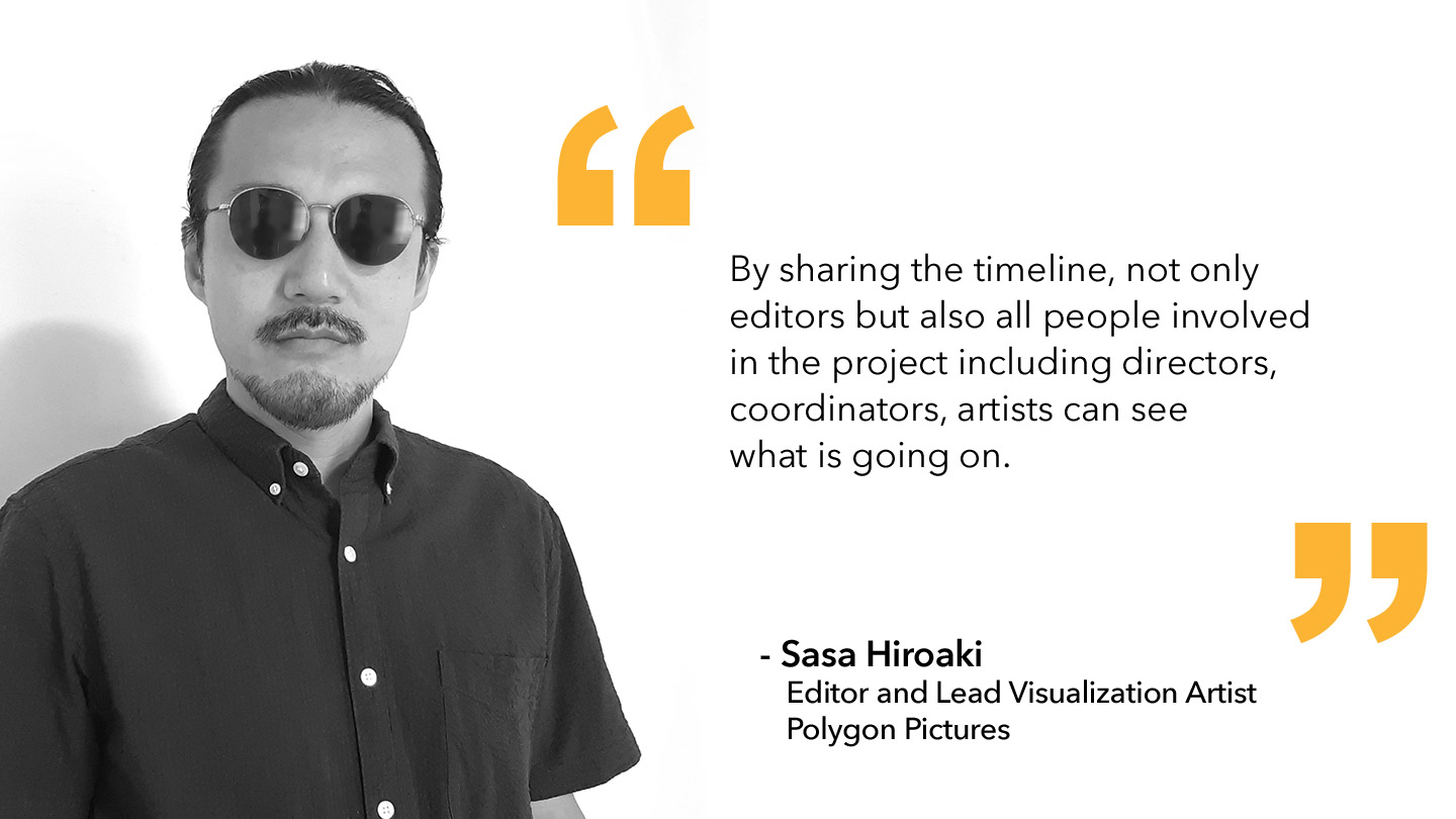 Quote from Sasa Hiroaki, Polygon Pictures