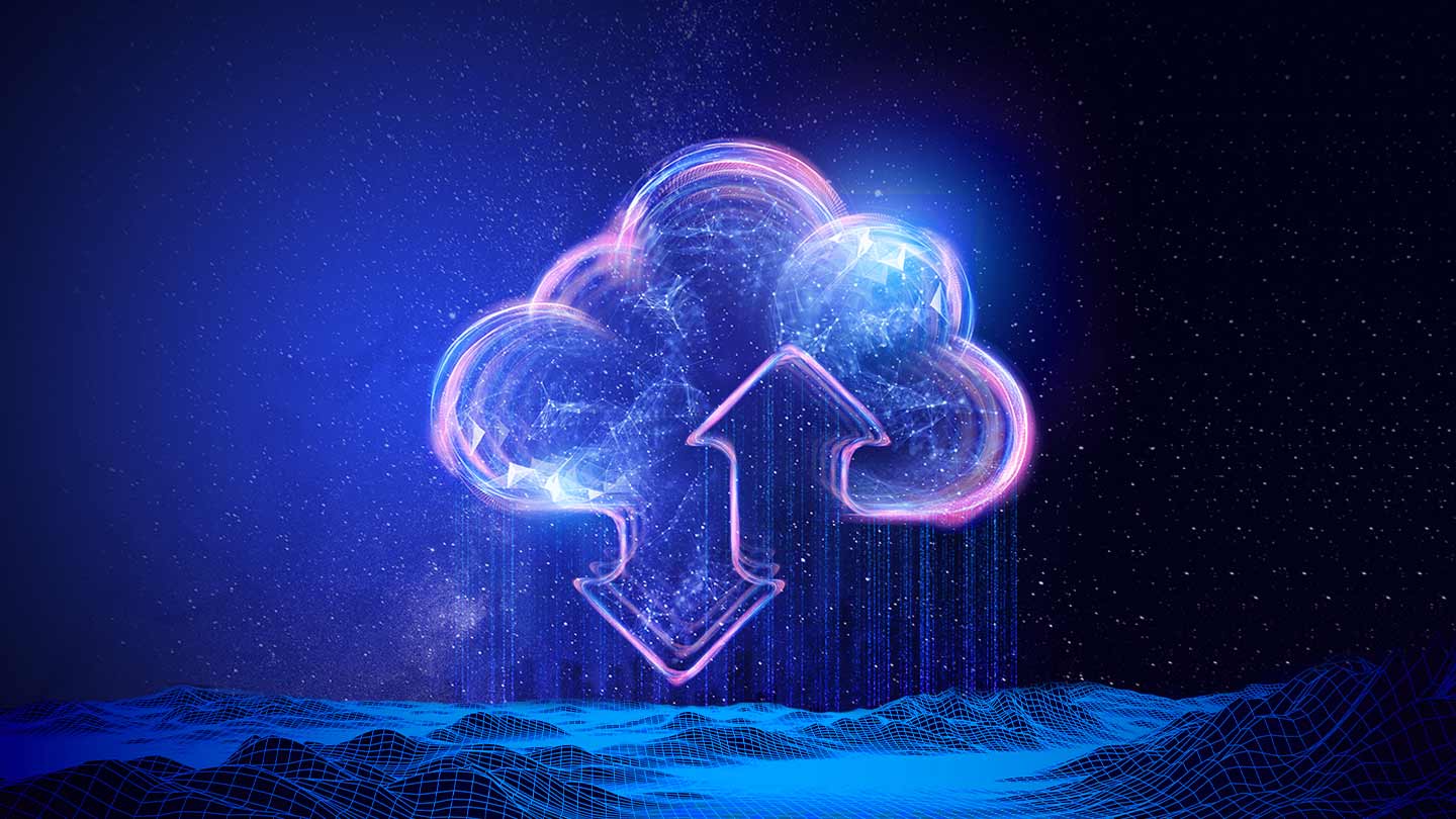 Abstract image of cloud tech
