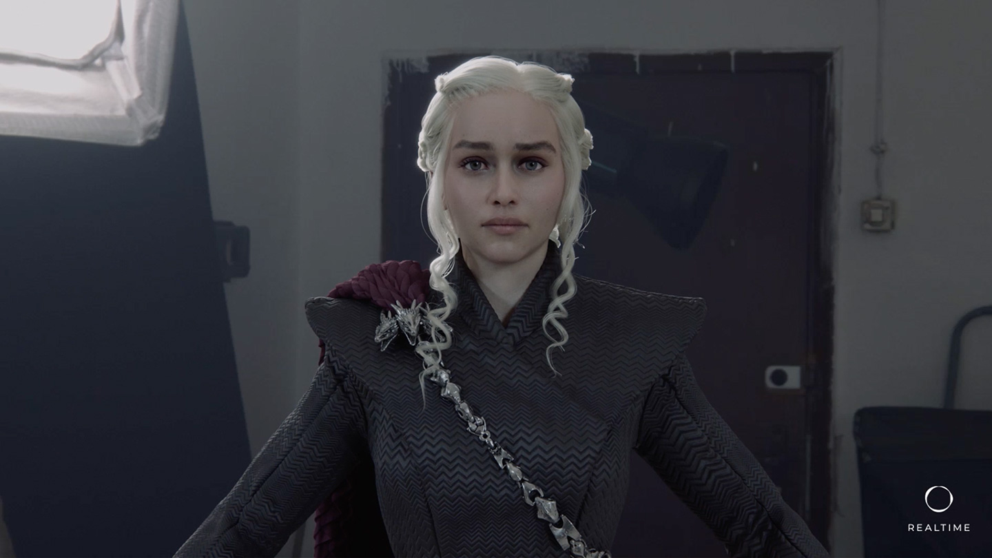 CG rendered Daenerys from Game of Thrones