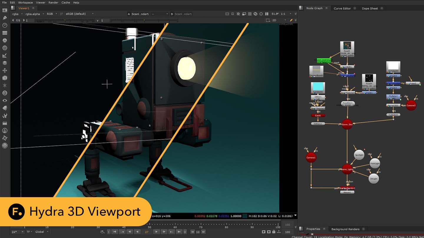 Hydra 3D Viewport