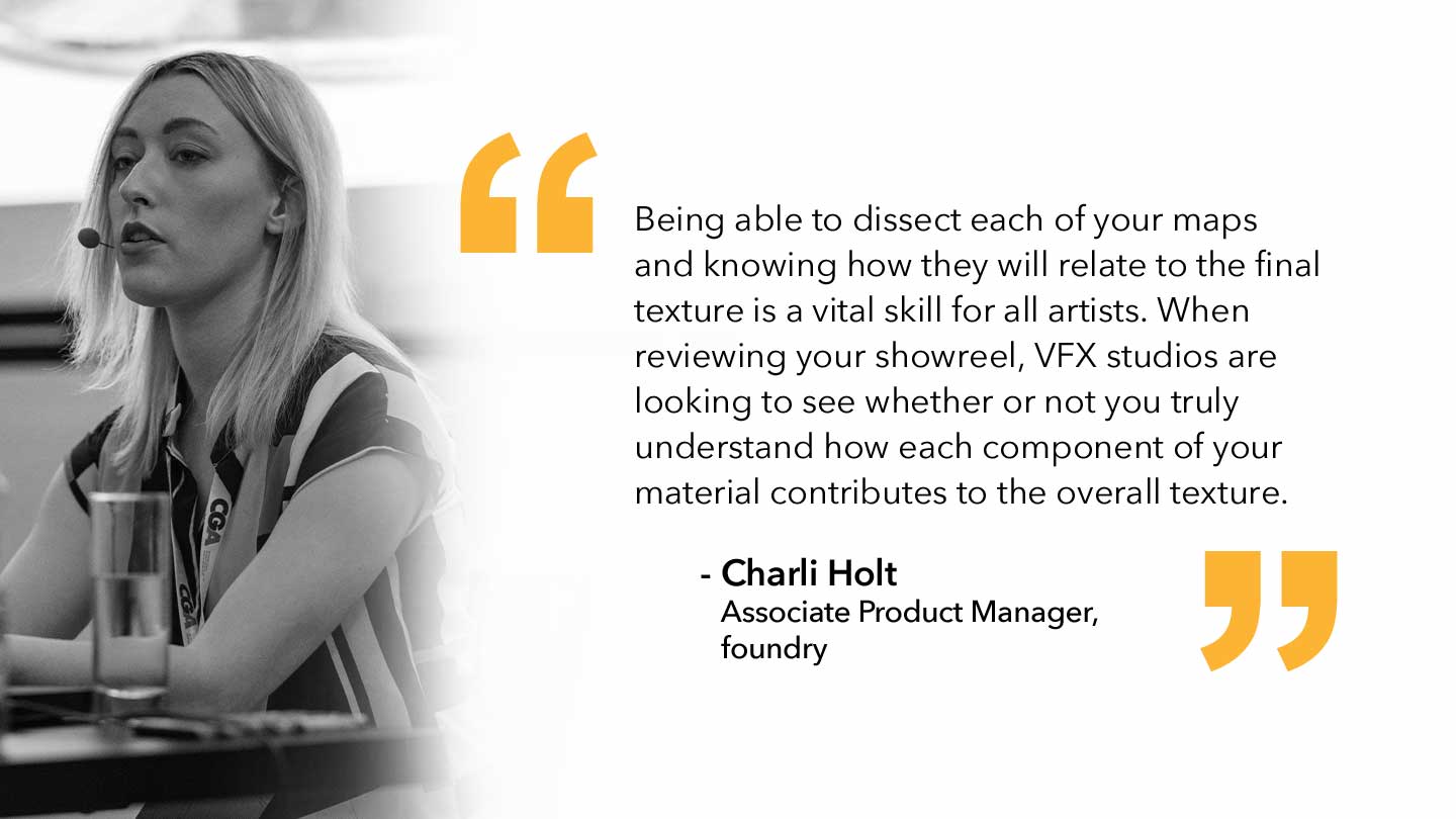 Quote from Charli Holt, Lookdev Associate Product Manager, Mari