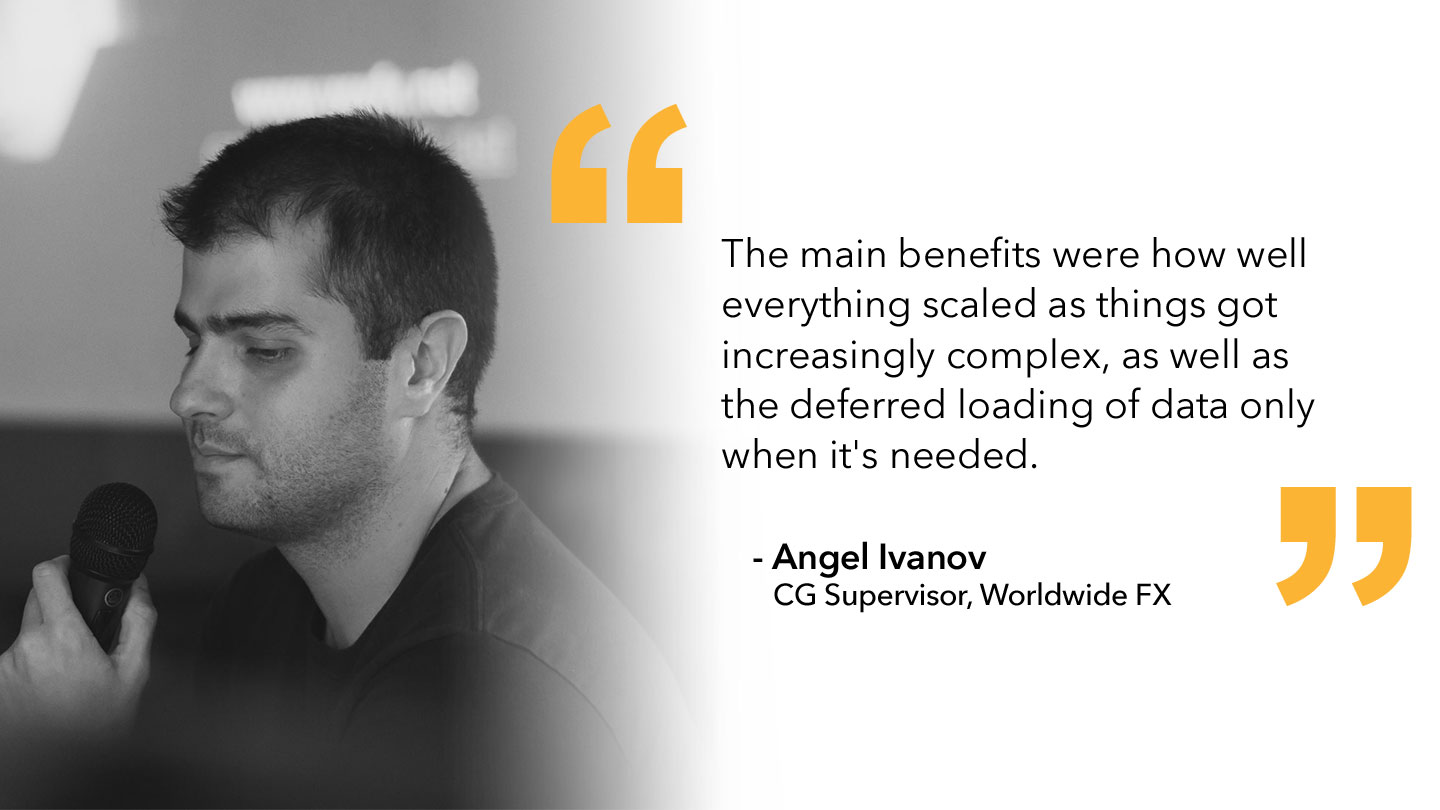 Quote from Angel Ivanov, CG Supervisor, Worldwide FX