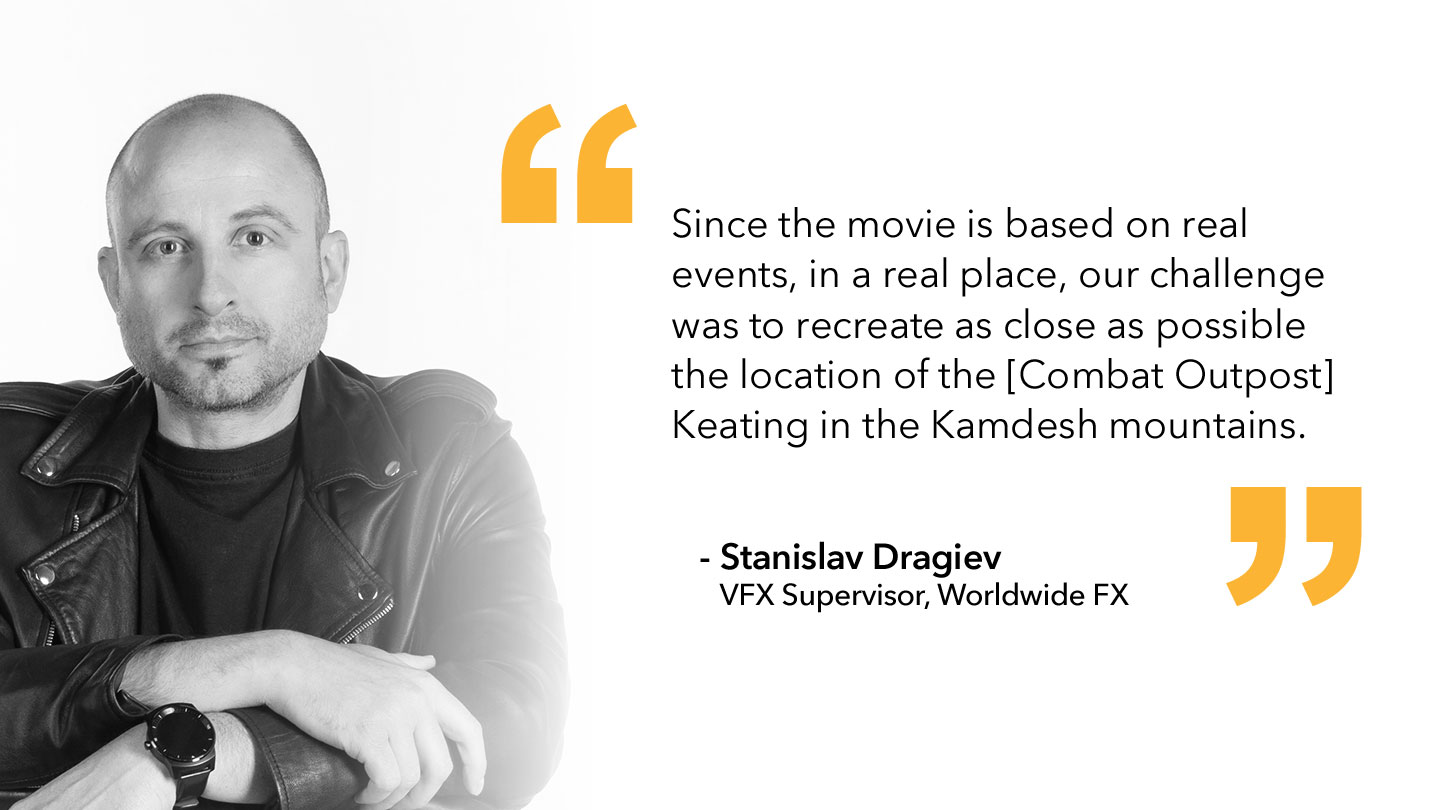 Quote from Stanislav Dragiev, VFX Supervisor, Worldwide FX