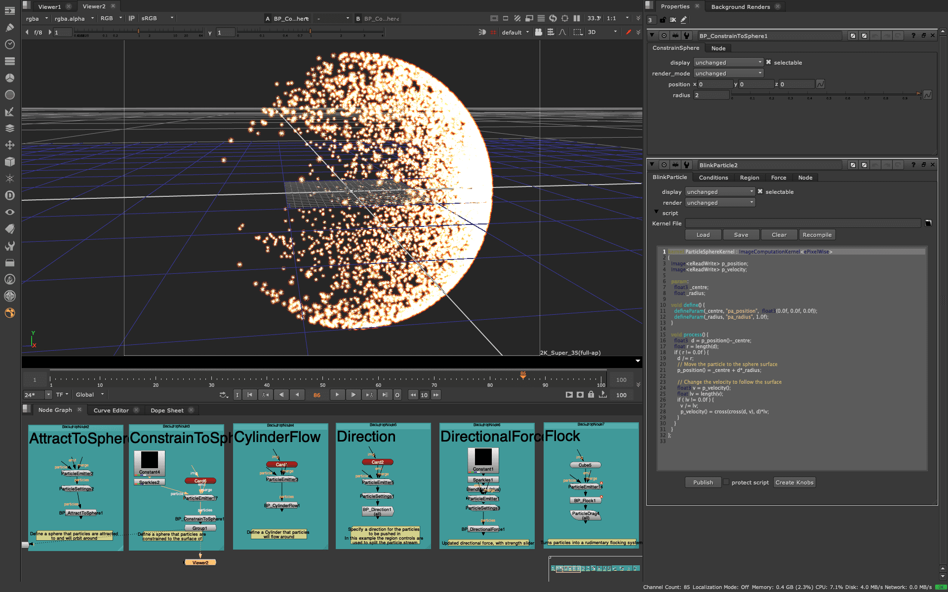 Nuke in progress