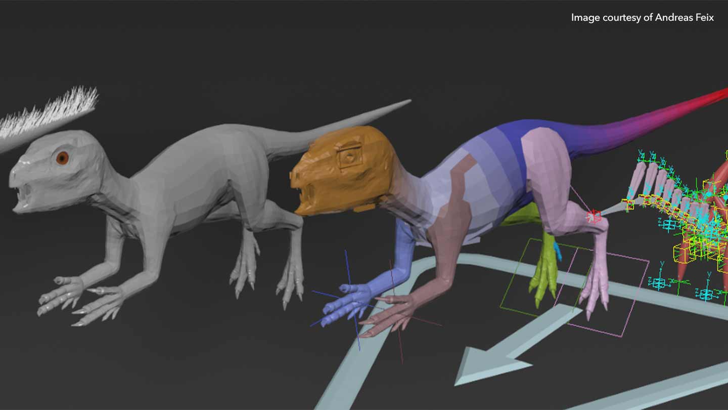 Geometry of 3D dinosaur