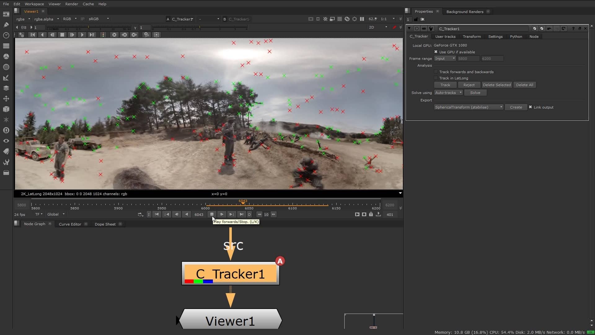 Tracker in Cara VR 2.0