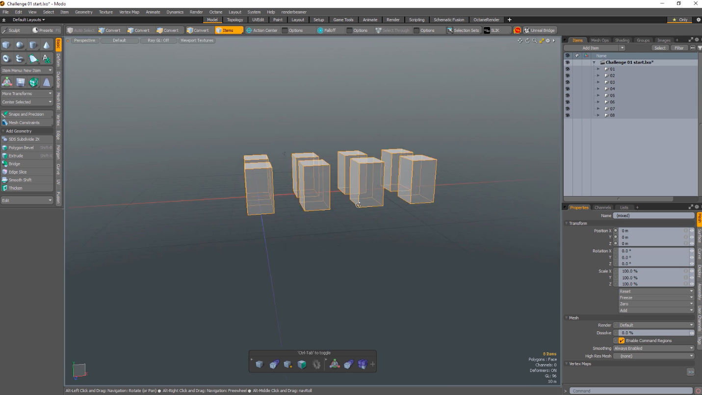 Modo Design challenge 1