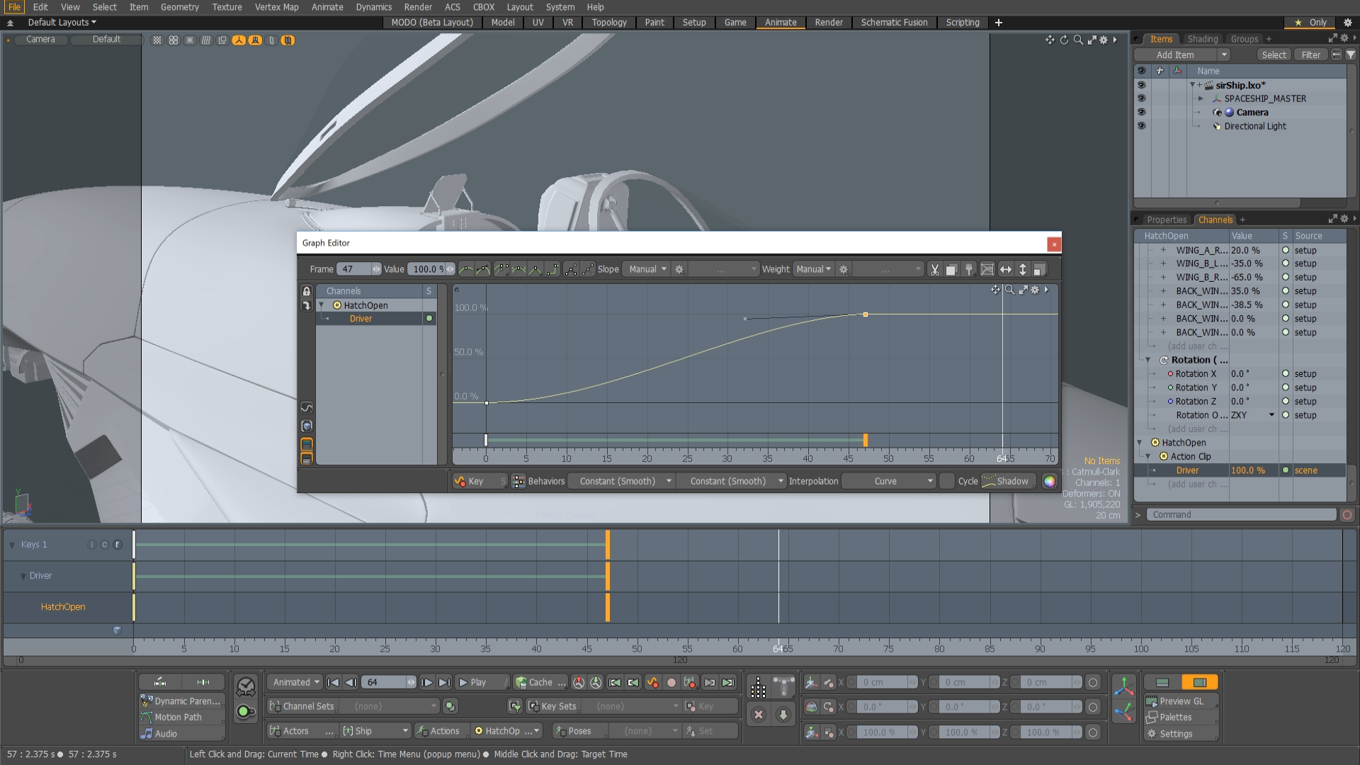 Animation improvements in Modo 12.1