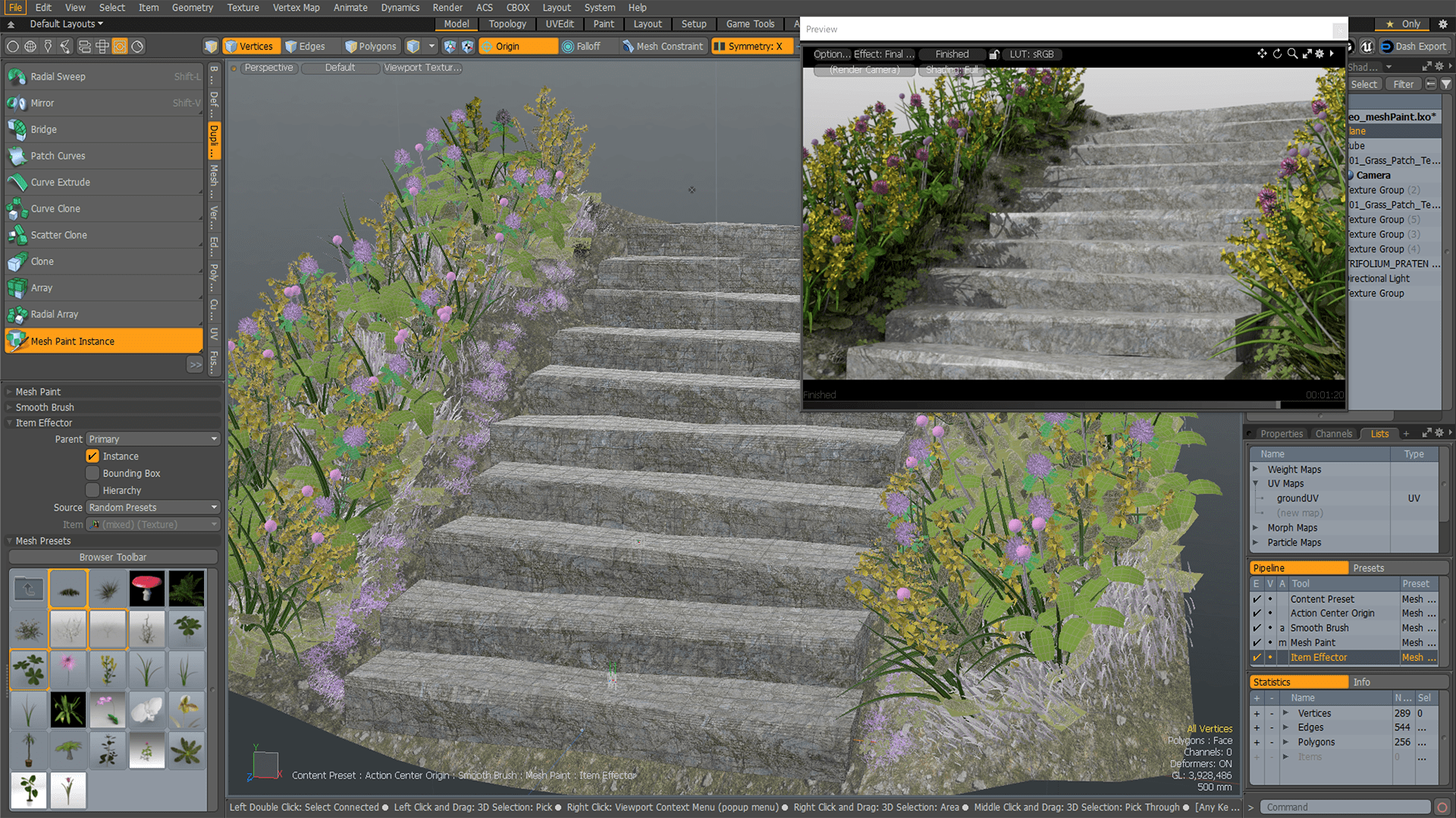 Meshpaint improvements in Modo 12.0