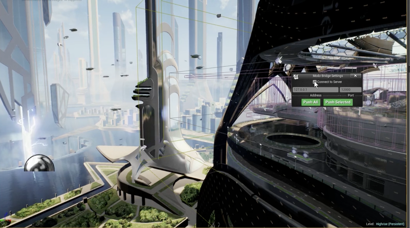 Modo 11.1 Unreal Bridge screenshot