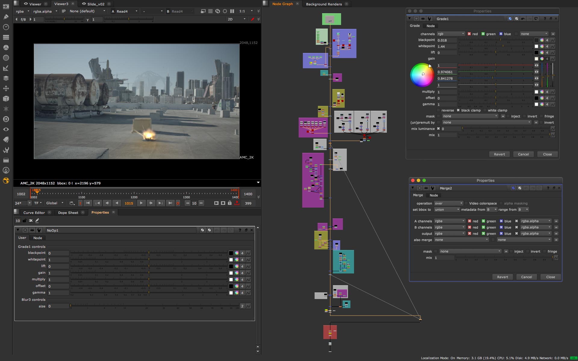 UI Interactivity Nuke 12.0