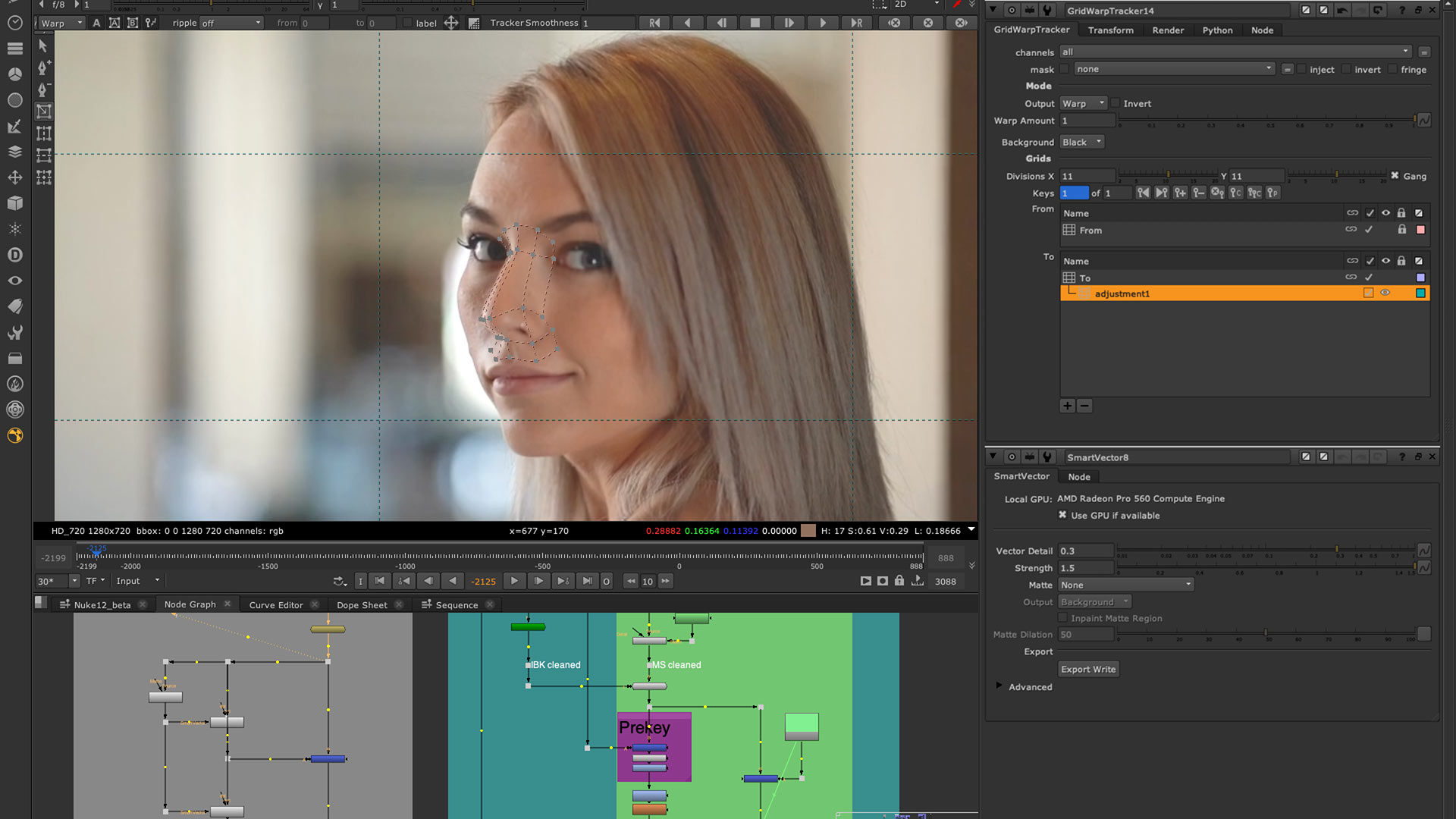 Gridwarp tracker Nuke 12