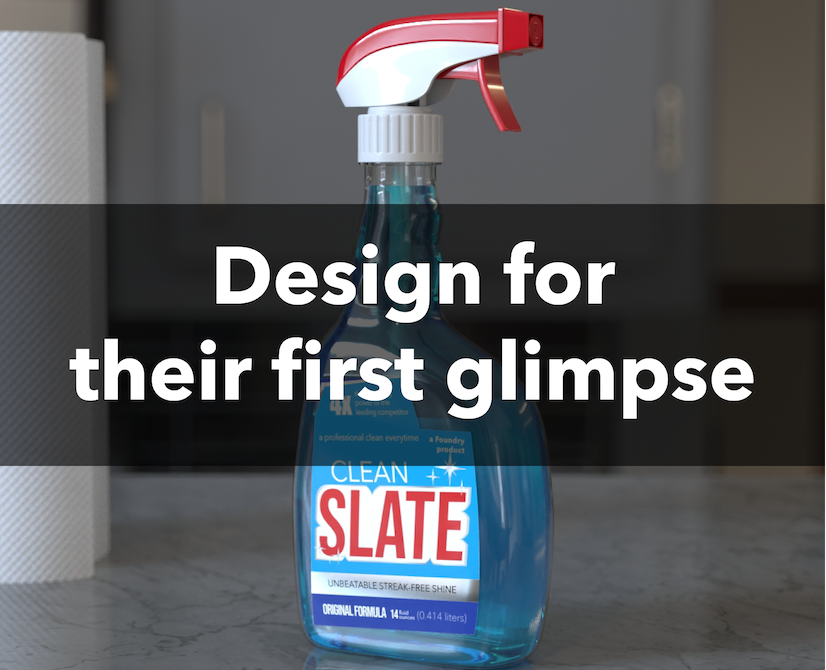 Design for their first glimpse