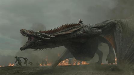 Queen Daenerys and her dragon