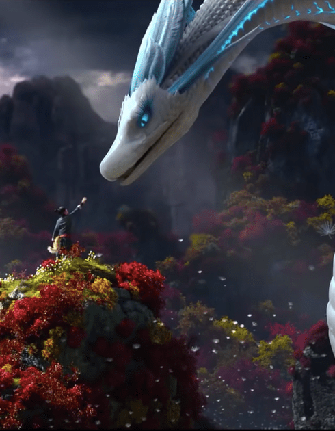 CG animated Dragon from White Snake - Light Chaser
