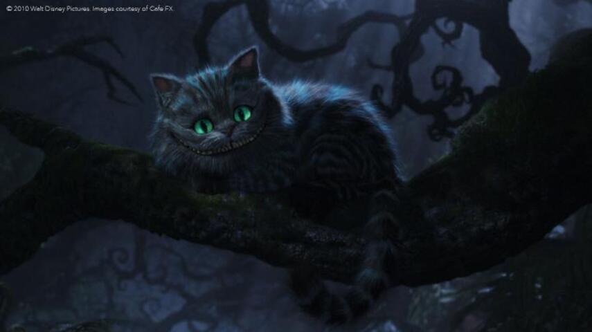 The CGI Cheshire Cat from Alice in Wonderland