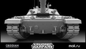3d modeling tank high res front with Modo