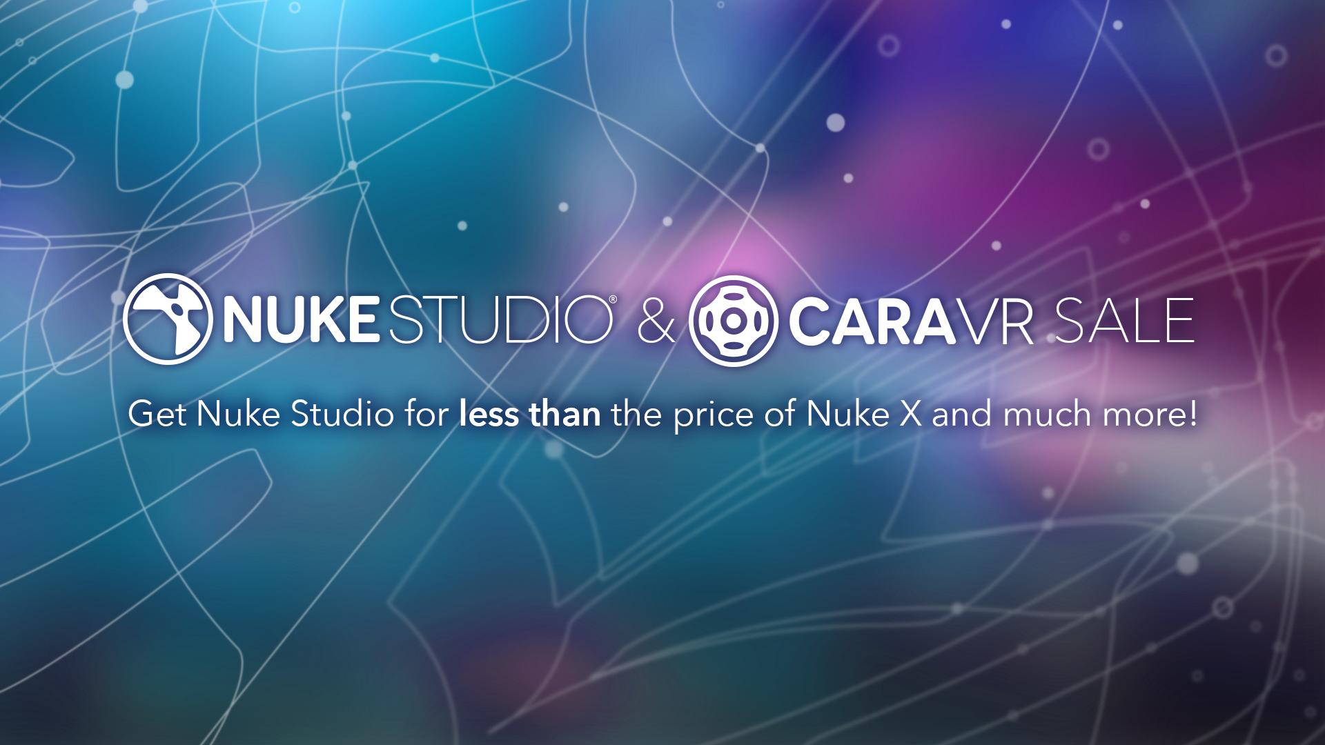 Cara VR and Nuke Studio discount promotion 