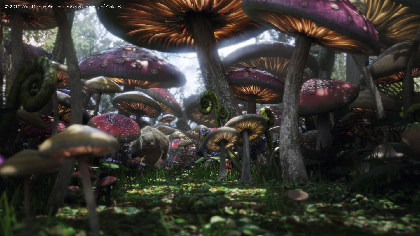 Magical CGI effects used on Alice in Wonderland created in Nuke VFX software