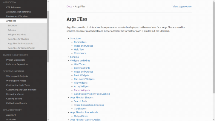 Katana 2.6 enhanced documentation feature