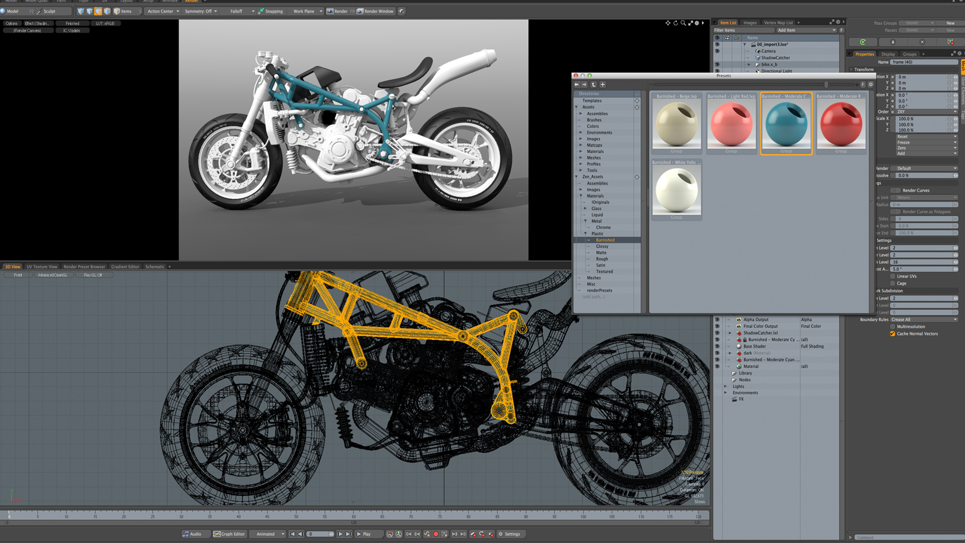 Power SubD-Nurbs for modeling organic surfaces