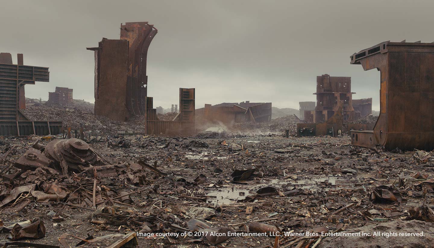 Destruction scene in Blade Runner 2049