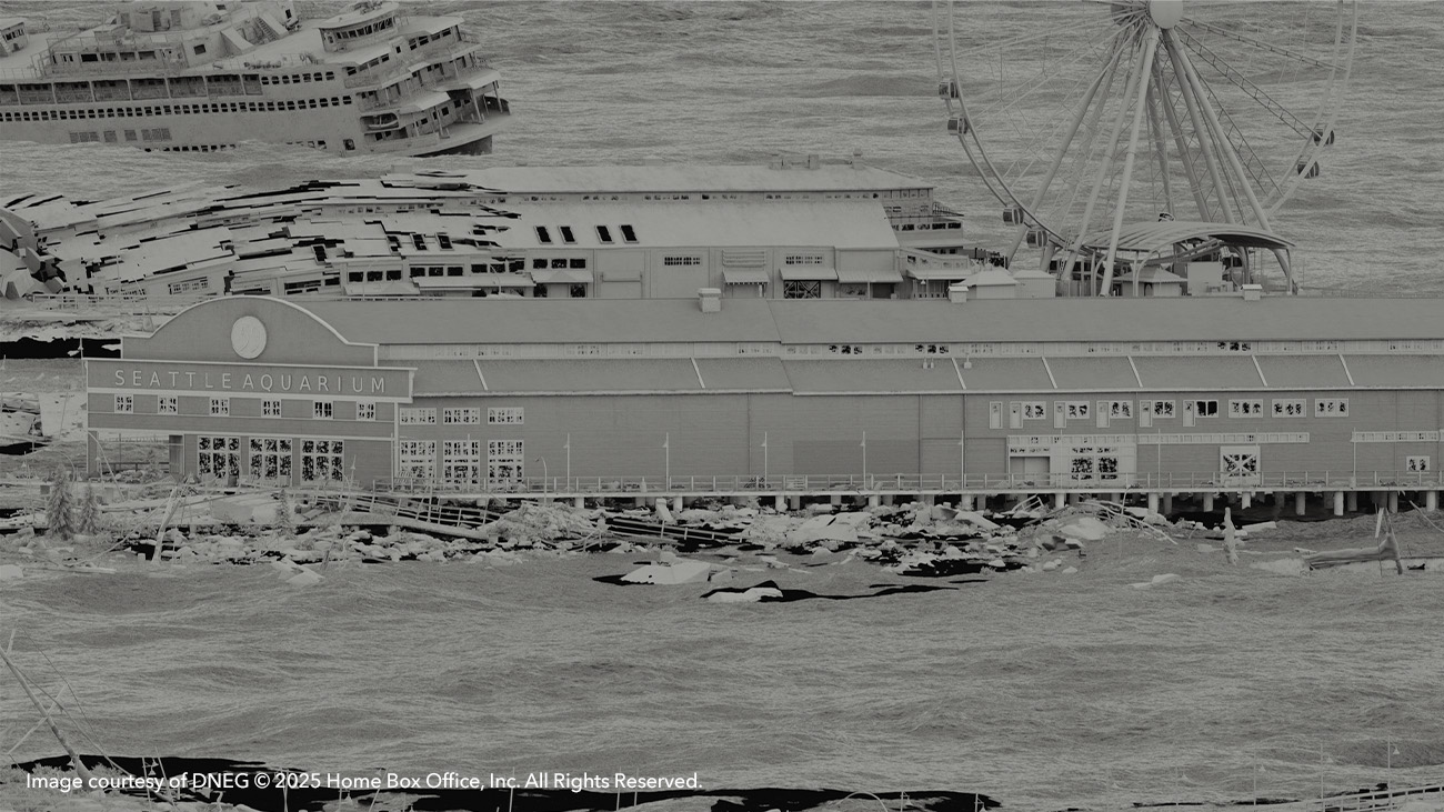 VFX breakdown of the Seattle Aquarium in The Last of Us Season 2