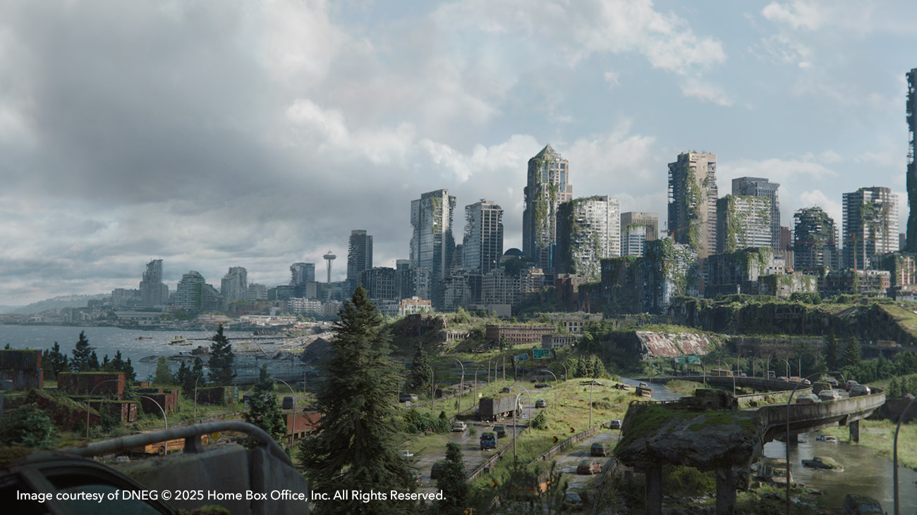 Seattle skyline in The Last of Us season 2