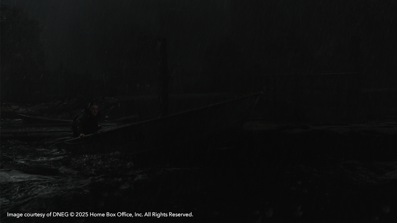 VFX breakdown of Ellie in boat in The Last of Us season 2