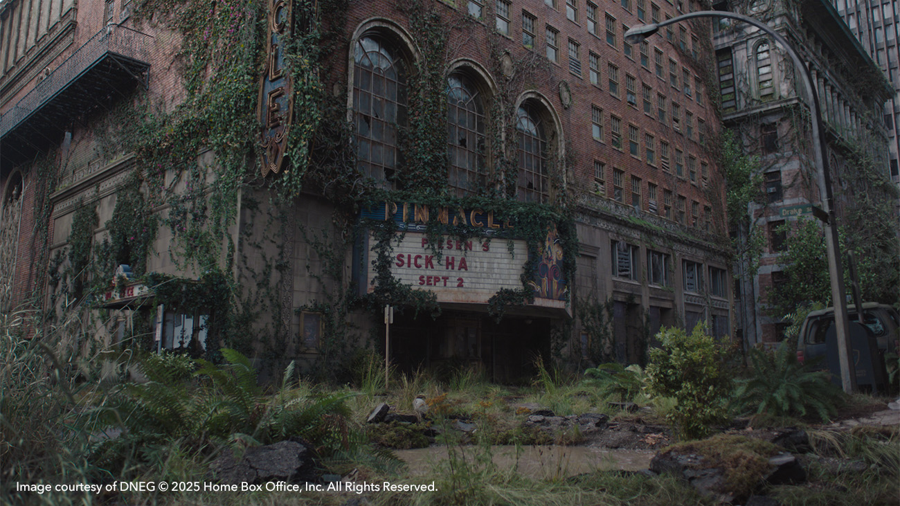 The abandoned theater in The Last of Us season 2